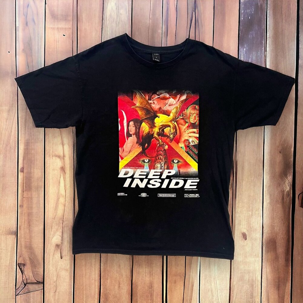 10 Deep T Shirt Graphic Deep Inside Adult Film Size Large Made in USA